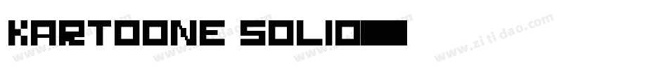 Kartoone Solid字体转换